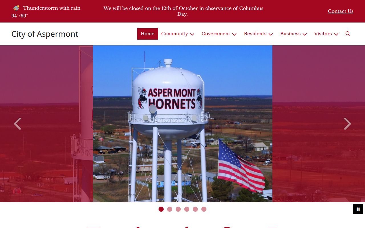 City of Aspermont official website home page